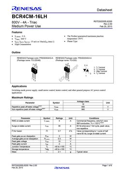 BCR4CM-16LH
 datasheet