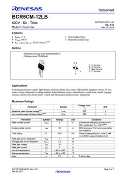 BCR5CM-12LB
 datasheet