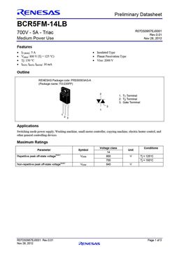 BCR5FM-14LB
 datasheet