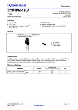 BCR5PM-12LA
 datasheet