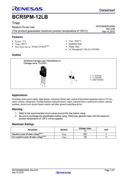 BCR5PM-12LB
 datasheet