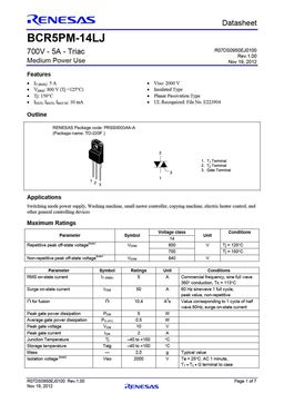 BCR5PM-14LJ
 datasheet