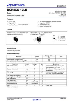 BCR8CS-12LB
 datasheet