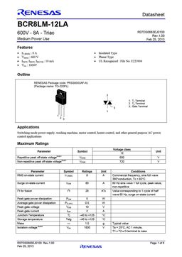 BCR8LM-12LA
 datasheet