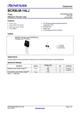 BCR8LM-14LJ
 datasheet