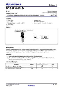 BCR8PM-12LB
 datasheet