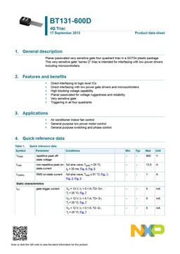 BT131-600D
 datasheet