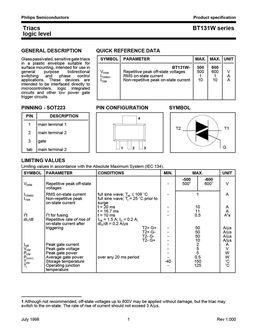 BT131W-500
 datasheet