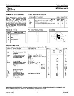 BT132-600D
 datasheet