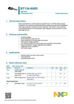 BT134-600D
 datasheet