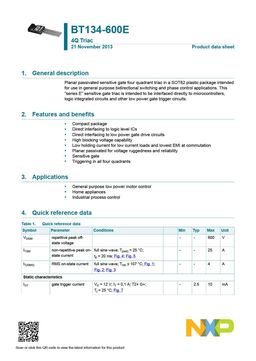 BT134-600E
 datasheet