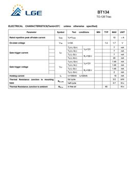 BT134
 datasheet #2