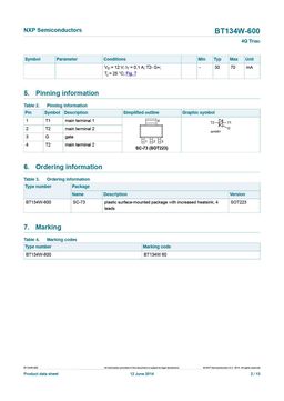 BT134W-600
 datasheet #2