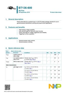 BT136-600
 datasheet