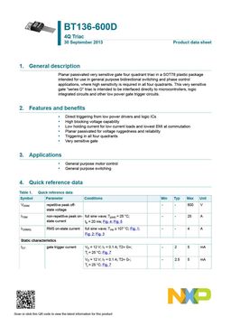 BT136-600D
 datasheet