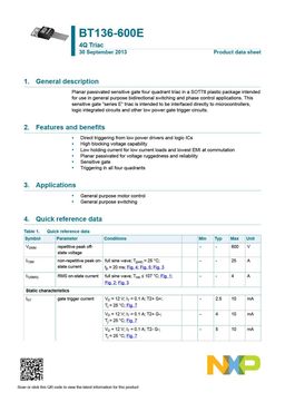 BT136-600E
 datasheet