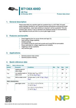 BT136X-600D
 datasheet