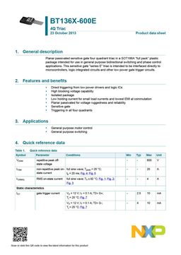 BT136X-600E
 datasheet