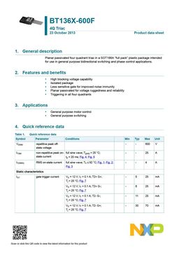 BT136X-600F
 datasheet