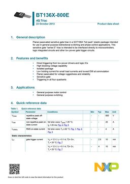 BT136X-800E
 datasheet