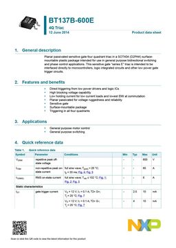 BT137B-600E
 datasheet