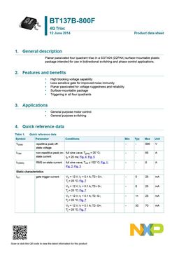 BT137B-800F
 datasheet