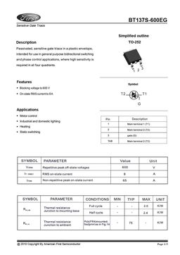 BT137S-600EG
 datasheet