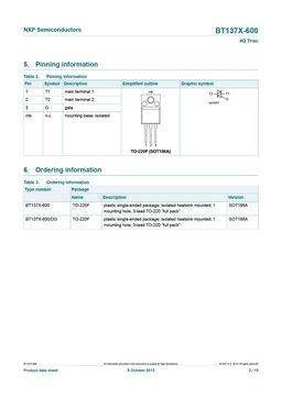 BT137X-600
 datasheet #2