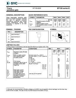 BT138-600E
 datasheet