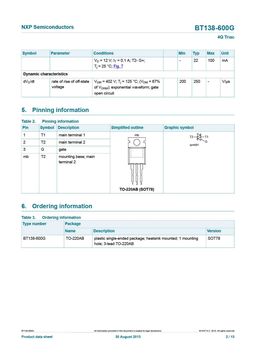 BT138-600G
 datasheet #2