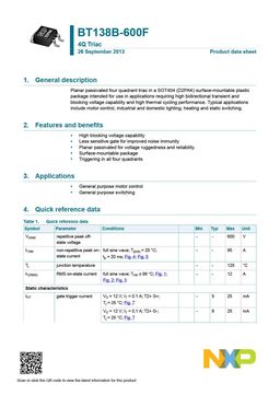 BT138B-600F
 datasheet