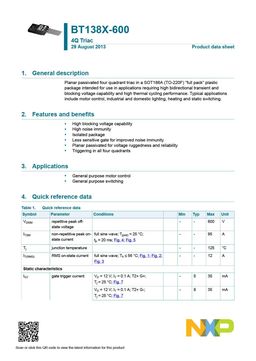 BT138X-600
 datasheet