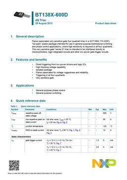 BT138X-600D
 datasheet