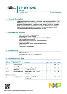 BT138Y-800E
 datasheet