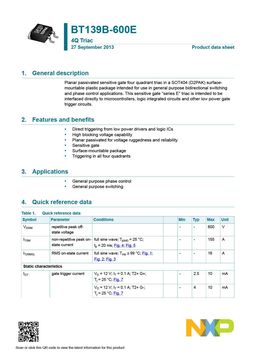 BT139B-600E
 datasheet