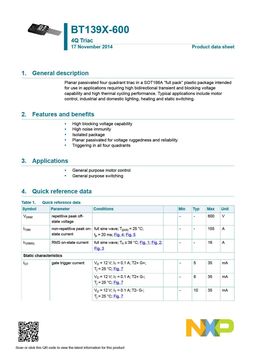 BT139X-600
 datasheet