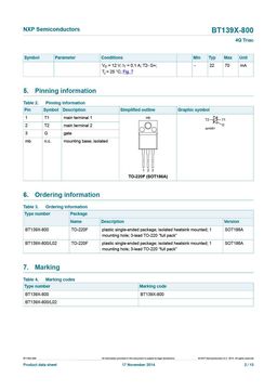 BT139X-800
 datasheet #2