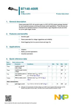 BT148-400R
 datasheet