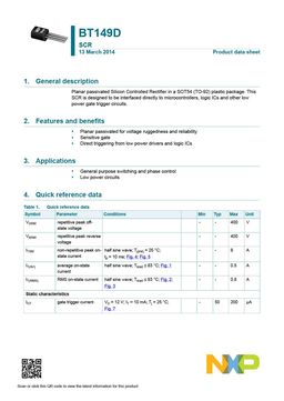 BT149D
 datasheet