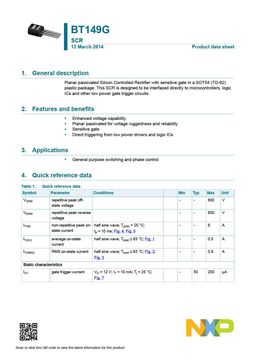 BT149G
 datasheet