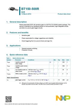 BT150-500R
 datasheet