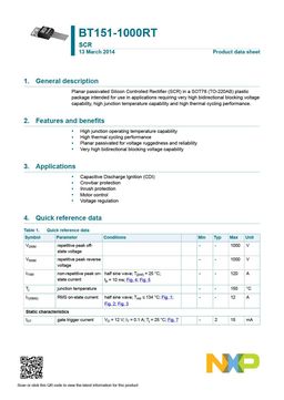 BT151-1000RT
 datasheet