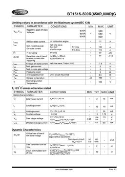 BT151S-650RG
 datasheet #2