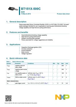 BT151X-500C
 datasheet