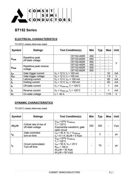 Bt152 схема включения