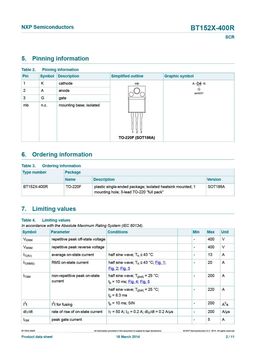 BT152X-400R
 datasheet #2