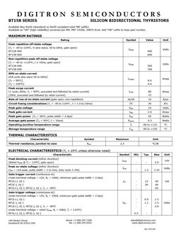 BT158-400
 datasheet