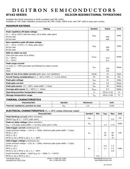 BT162-400
 datasheet