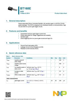 BT168E
 datasheet