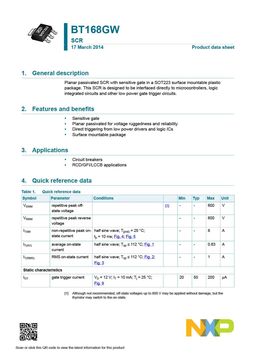 BT168GW
 datasheet